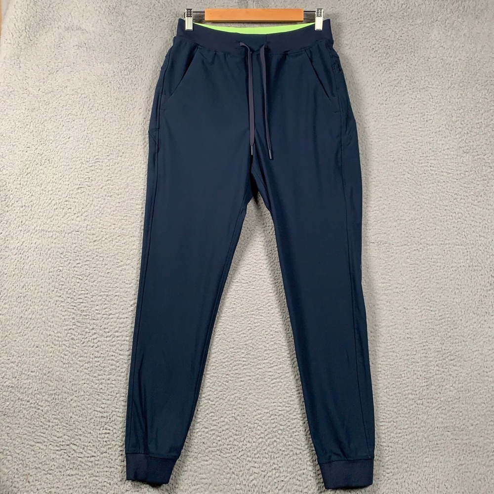 Birddogs Performance Jogger Pant Mens Medium M Navy Blue Athletic Built-in Liner